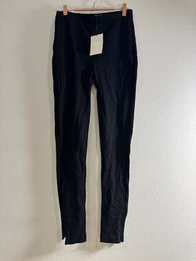 Totême Black Viscose Eco Blend Zip Leggings Size Medium